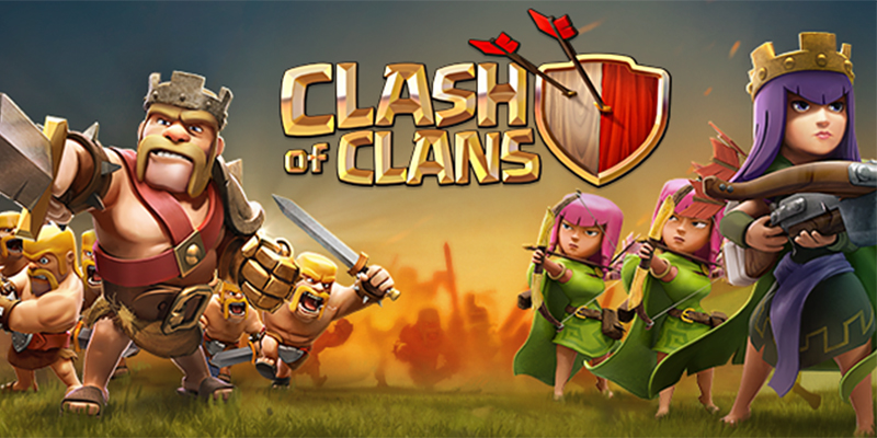 Giao diện màn hình game Clash of Clans